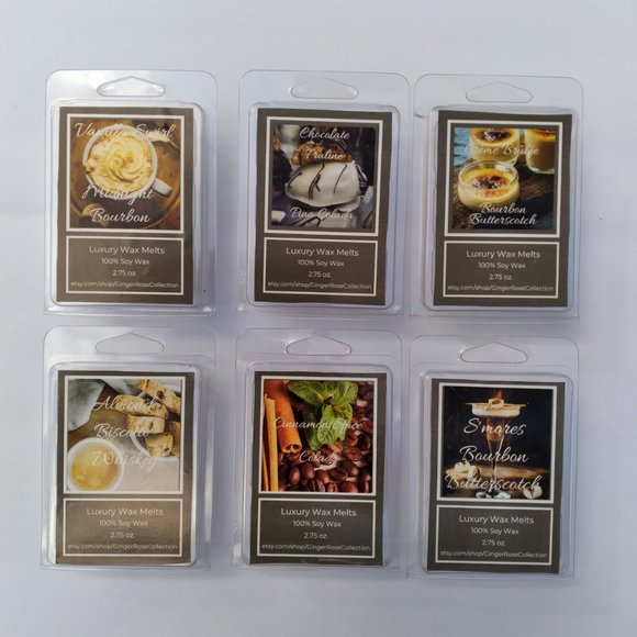 Christmas Cocktail Soy Wax Melts Gift Set of 6 - Picture 8 of 8